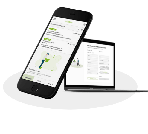 tel-inform App Desktop und Mobile Ansicht